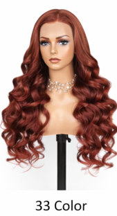 Ombre Frost Brown Wear and Go 24' Glueless Lace Front Wig Body Wave Brazilian Human Hair