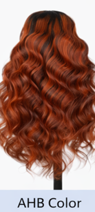 Ombre Frost Brown Wear and Go 24' Glueless Lace Front Wig Body Wave Brazilian Human Hair