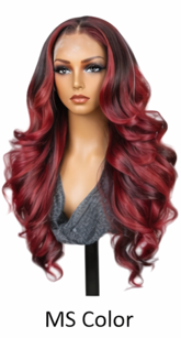 Ombre Frost Brown Wear and Go 24' Glueless Lace Front Wig Body Wave Brazilian Human Hair