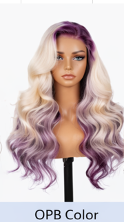 Ombre Frost Brown Wear and Go 24' Glueless Lace Front Wig Body Wave Brazilian Human Hair