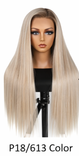 Ombre Frost Brown Wear and Go 24' Glueless Lace Front Wig Body Wave Brazilian Human Hair
