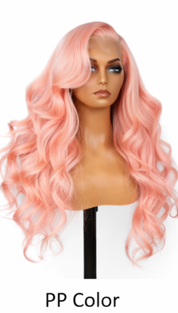 Ombre Frost Brown Wear and Go 24' Glueless Lace Front Wig Body Wave Brazilian Human Hair
